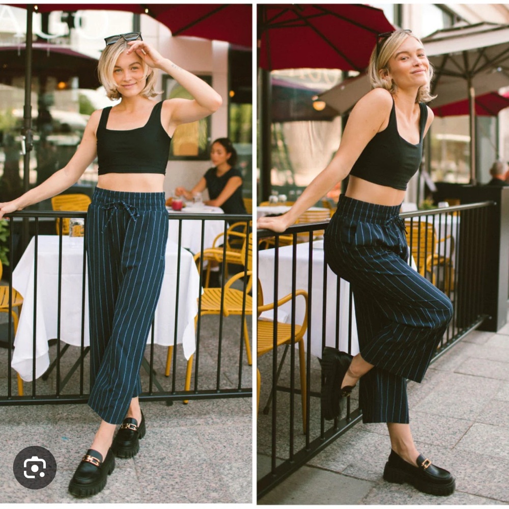 Audrey wide leg cropped pant, size M, tall